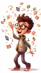 Man Learning Numbers The Core Skills of Math - Learning success