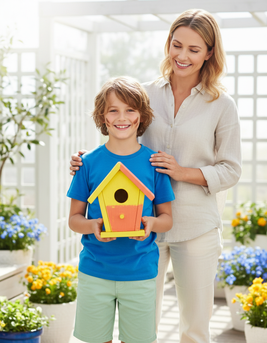 Child smiling with pride after working through something hard
